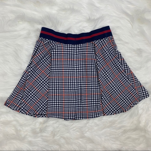 Houndstooth Preppy Skater Skirt - Picture 3 of 5